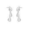 Thumbnail Image 2 of HS Edit TEARDROP Sterling Silver Bubble Teardrop Drop Earrings