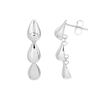 Thumbnail Image 3 of HS Edit TEARDROP Sterling Silver Bubble Teardrop Drop Earrings
