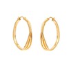 Thumbnail Image 2 of HS Edit ORGANIC 18ct Yellow Gold Plated Organic Entwined Hoop Earrings