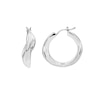 Thumbnail Image 3 of HS Edit ORGANIC Sterling Silver Organic Entwined Hoop Earrings