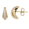 Thumbnail Image 1 of HS Edit TEARDROP 18ct Yellow Gold Plate & Cubic Zirconia Chunky Drop Stud Earrings