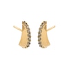 Thumbnail Image 2 of HS Edit TEARDROP 18ct Yellow Gold Plate & Cubic Zirconia Chunky Drop Stud Earrings