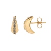 Thumbnail Image 3 of HS Edit TEARDROP 18ct Yellow Gold Plate & Cubic Zirconia Chunky Drop Stud Earrings