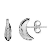Thumbnail Image 1 of HS Edit TEARDROP Sterling Silver & Cubic Zirconia Chunky Drop Stud Earrings