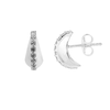 Thumbnail Image 3 of HS Edit TEARDROP Sterling Silver & Cubic Zirconia Chunky Drop Stud Earrings