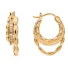 Thumbnail Image 1 of HS Edit CHAINS 18ct Yellow Gold Plate & Cubic Zirconia Triple Hoop Earrings