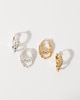 Thumbnail Image 6 of HS Edit CHAINS 18ct Yellow Gold Plate & Cubic Zirconia Triple Hoop Earrings