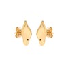 Thumbnail Image 2 of HS Edit MOLTEN 18ct Yellow Gold Plated Moulded Oganic Pebble Stud Earrings