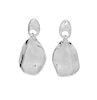 Thumbnail Image 1 of HS Edit MOLTEN Sterling Silver Moulded Organic Pebble Drop Earrings