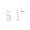 Thumbnail Image 3 of HS Edit MOLTEN Sterling Silver Moulded Organic Pebble Drop Earrings