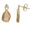 Thumbnail Image 1 of HS Edit MOLTEN 18ct Yellow Gold Plated Moulded Organic Pebble Drop Earrings