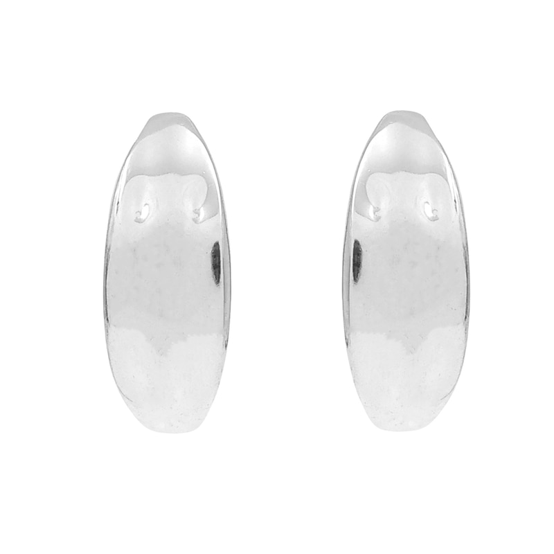 Main Image 1 of HS Edit MOLTEN Sterling Silver Moulded Chunky Hoop Earrings