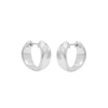 Thumbnail Image 3 of HS Edit MOLTEN Sterling Silver Moulded Chunky Hoop Earrings