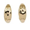 Thumbnail Image 1 of HS Edit MOLTEN 18ct Yellow Gold Plated Sterling Silver Small Moulded Chunky Hoop Earrings