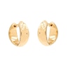 Thumbnail Image 2 of HS Edit MOLTEN 18ct Yellow Gold Plated Sterling Silver Small Moulded Chunky Hoop Earrings
