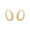 Thumbnail Image 2 of HS Edit MOLTEN 18ct Yellow Gold Plated Large Moulded Chunky Hoop Earrings