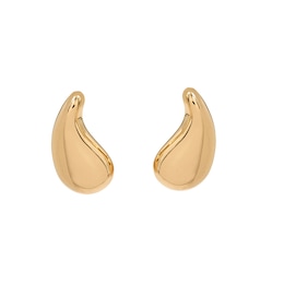 HS Edit TEARDROP 18ct Yellow Gold Plated Large Teardrop Stud Earrings