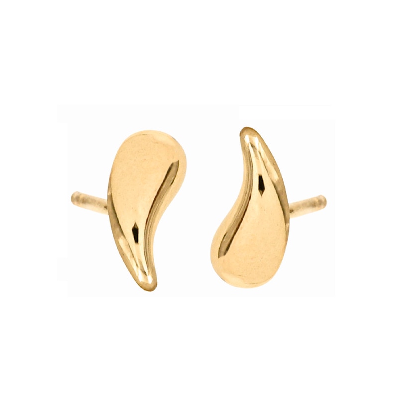 Main Image 2 of HS Edit TEARDROP 18ct Yellow Gold Plated Large Teardrop Stud Earrings