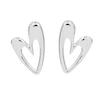 Thumbnail Image 1 of HS Edit HEARTS Sterling Silver Plated Abstract Heart Stud Earrings