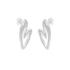 Thumbnail Image 2 of HS Edit HEARTS Sterling Silver Plated Abstract Heart Stud Earrings
