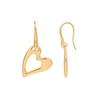Thumbnail Image 3 of HS Edit HEARTS 18ct Yellow Gold Plated Sterling Silver Abstract Heart Hook Drop Earrings