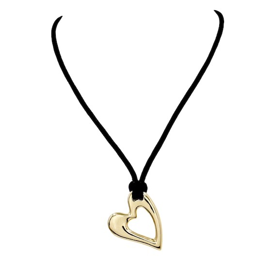 HS Edit HEARTS 18ct Yellow Gold Plated Sterling Silver Abstr