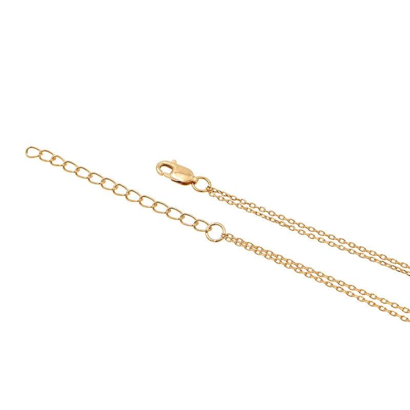 Main Image 3 of HS Edit HEARTS 18ct Yellow Gold Plated Sterling Silver Layered Hammered Heart Necklace