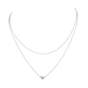 Thumbnail Image 1 of HS Edit HEARTS Sterling Silver Layered Hammered Heart Necklace