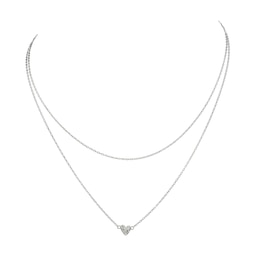 HS Edit HEARTS Sterling Silver Layered Hammered Heart Necklace