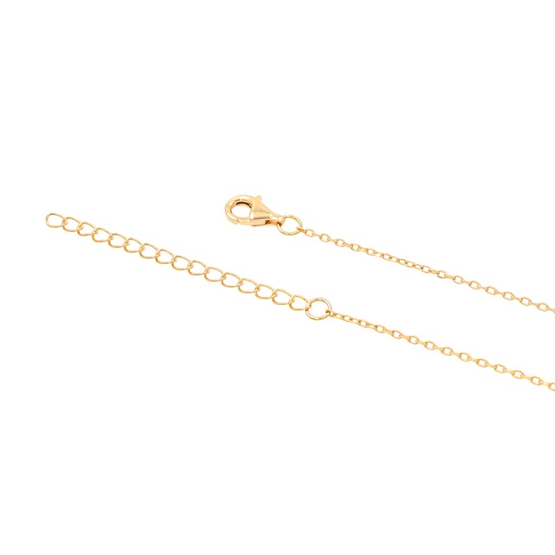 Main Image 3 of HS Edit ORGANIC 18ct Yellow Gold Plated Sterling Silver Abstract Organic Bar Necklace