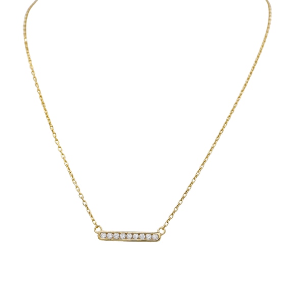 HS Edit T-BAR 18ct Yellow Gold Plated Sterling Silver and Cu