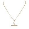 Thumbnail Image 1 of HS Edit T-BAR 18ct Yellow Gold Plated Sterling Silver Medium T-Bar Necklace