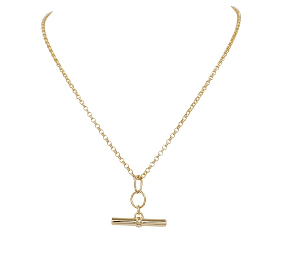 HS Edit T-BAR 18ct Yellow Gold Plated Sterling Silver Medium