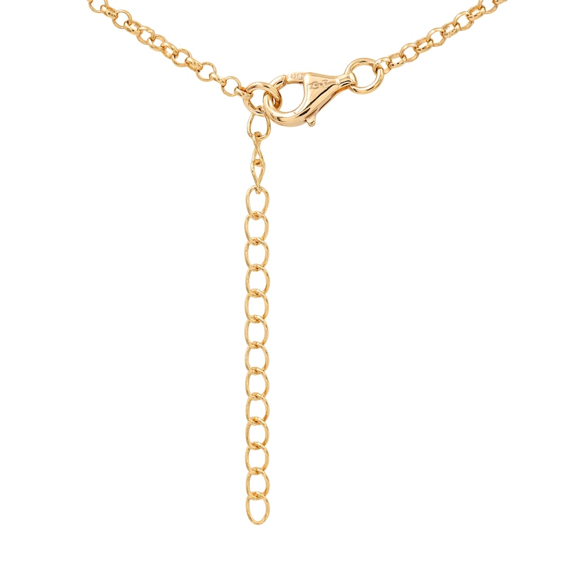 Main Image 3 of HS Edit T-BAR 18ct Yellow Gold Plated Sterling Silver Medium T-Bar Necklace