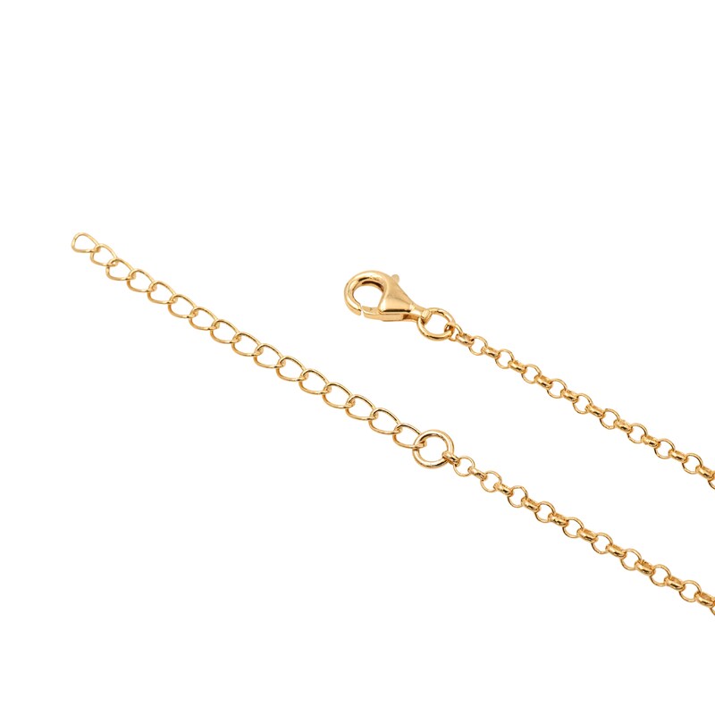 Main Image 5 of HS Edit T-BAR 18ct Yellow Gold Plated Sterling Silver Medium T-Bar Necklace