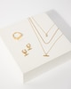 Thumbnail Image 5 of HS Edit T-BAR 18ct Yellow Gold Plated Sterling Silver Three Strand Cubic Zirconia T-Bar Necklace