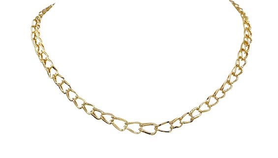 HS Edit CHAINS 18ct Yellow Gold Plate and Cubic Zirconia Large Link Chain Necklace