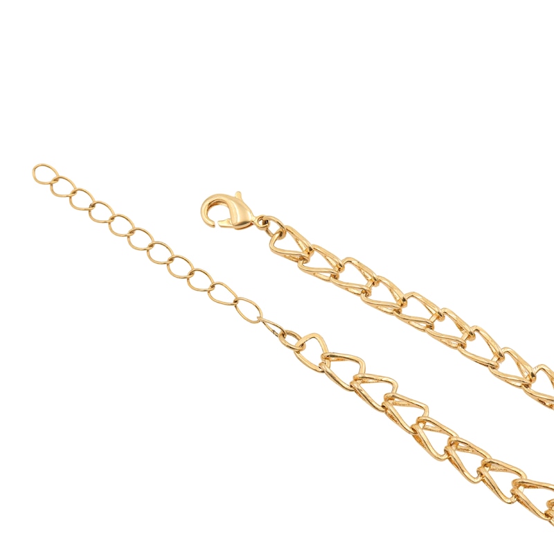 Main Image 2 of HS Edit CHAINS 18ct Yellow Gold Plate & Cubic Zirconia Large Link Chain Necklace