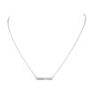 Thumbnail Image 1 of HS Edit T-BAR Sterling Silver & Cubic Zirconia Accent Bar Necklace