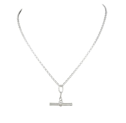 HS Edit T-BAR Sterling Silver Medium T-Bar Necklace