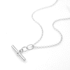 Thumbnail Image 2 of HS Edit T-BAR Sterling Silver Medium T-Bar Necklace
