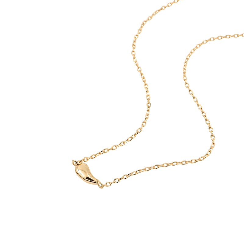 Main Image 4 of HS Edit TEARDROP 18ct Yellow Gold Plated Sterling Silver Teardrop Pendant Necklace