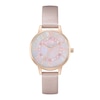 Olivia Burton Sparkle Wonderland Pink Leather Strap Watch