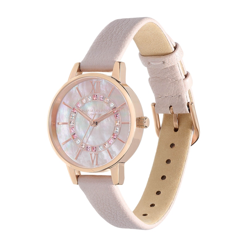 Main Image 2 of Olivia Burton Sparkle Wonderland Pink Leather Strap Watch