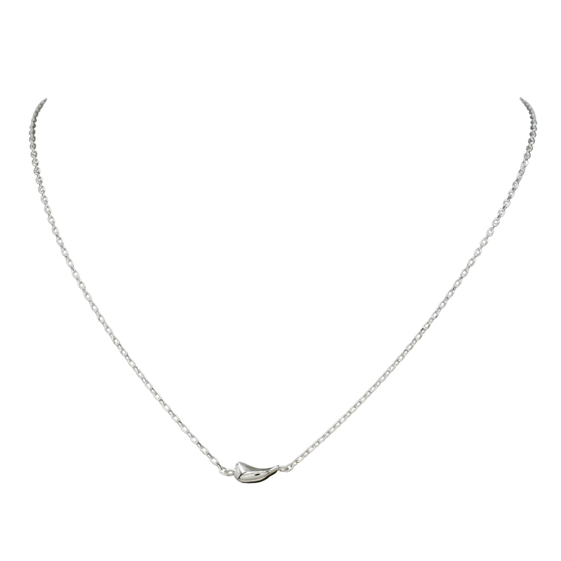 Main Image 1 of HS Edit TEARDROP Sterling Silver Teardrop Pendant Necklace