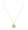 Thumbnail Image 1 of HS Edit MOLTEN 18ct Yellow Gold Plated Sterling Silver Moulded Coin Disc Pendant Necklace