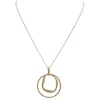 Thumbnail Image 1 of HS Edit MOLTEN 18ct Yellow Gold Plated Sterling Silver Large Double Moulded Circle Pendant