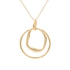 Thumbnail Image 2 of HS Edit MOLTEN 18ct Yellow Gold Plated Sterling Silver Large Double Moulded Circle Pendant
