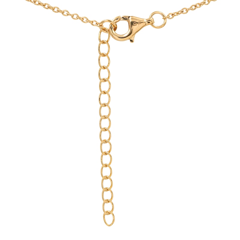 Main Image 3 of HS Edit MOLTEN 18ct Yellow Gold Plated Sterling Silver Large Double Moulded Circle Pendant