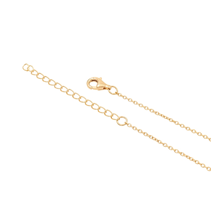 Main Image 4 of HS Edit MOLTEN 18ct Yellow Gold Plated Sterling Silver Large Double Moulded Circle Pendant